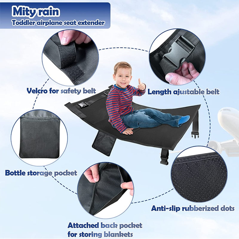 SkyDreams Kids: Portable Airplane Bed & Footrest