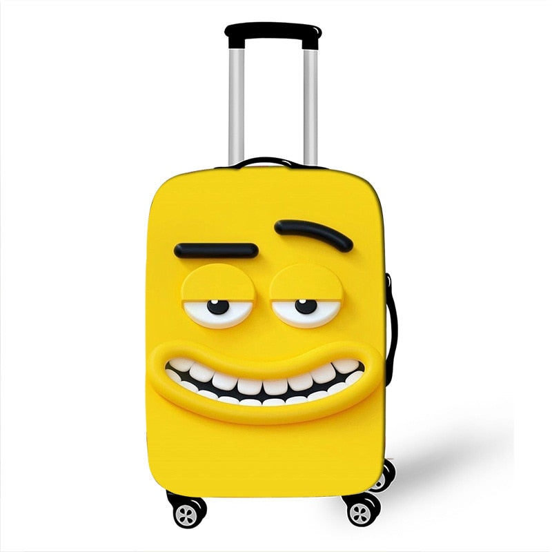 18-32 Inch Funny Expression Travel Suitcase Protective Dust Cover