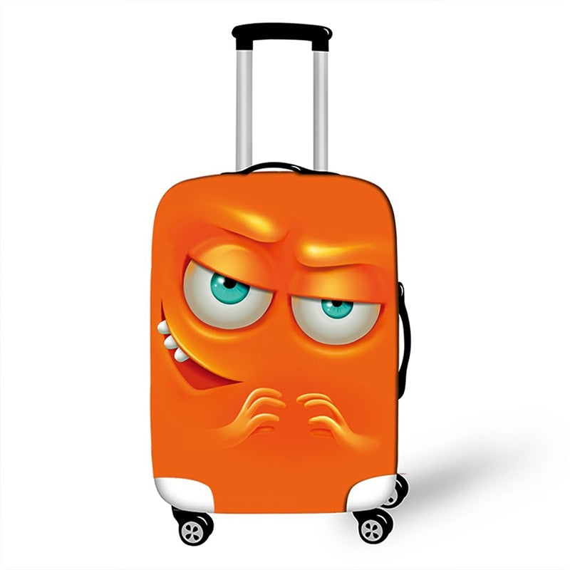 18-32 Inch Funny Expression Travel Suitcase Protective Dust Cover