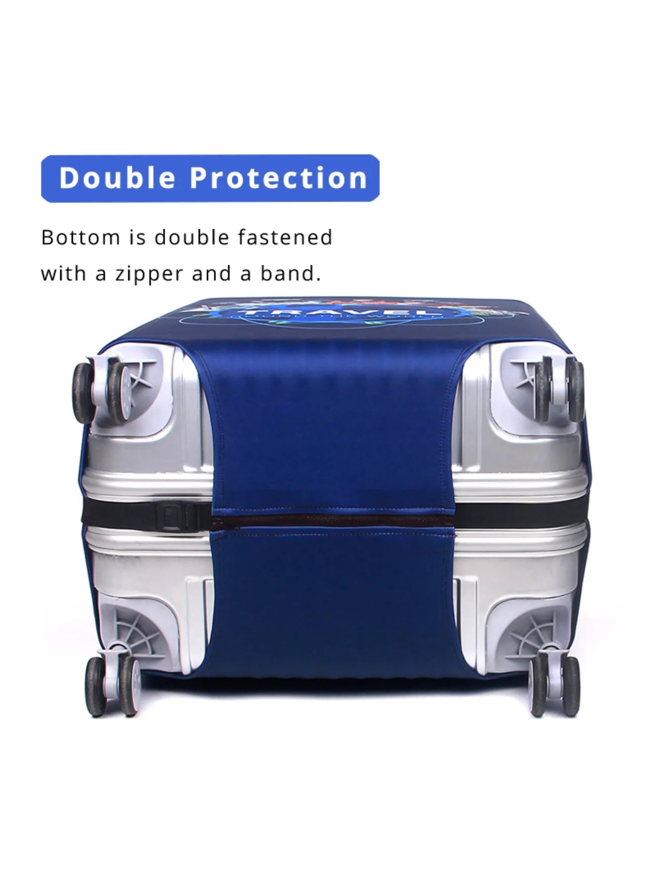 Travel Smart: Stretch Fabric Suitcase Protector for 18-30 Inch Luggage