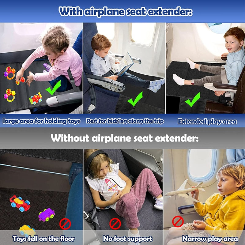 SkyDreams Kids: Portable Airplane Bed & Footrest