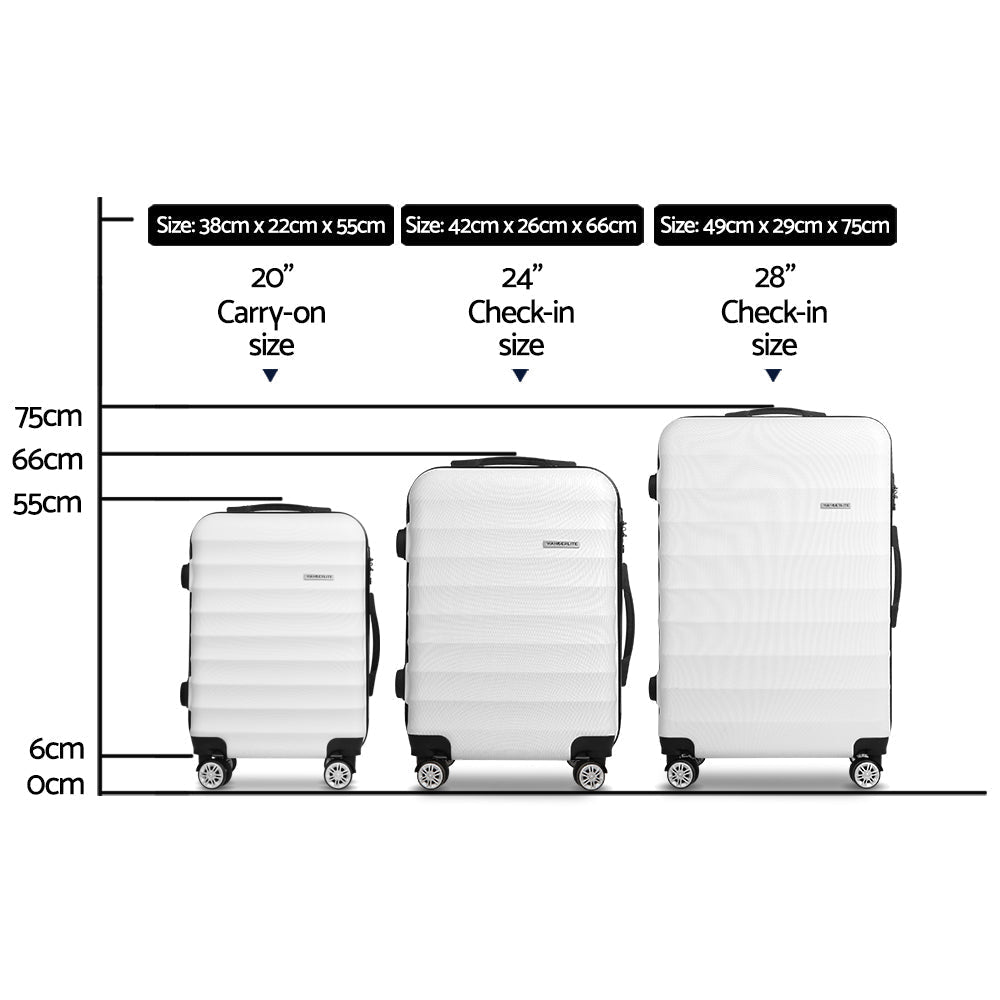 Seychelles 3pc Hard Case Luggage Set