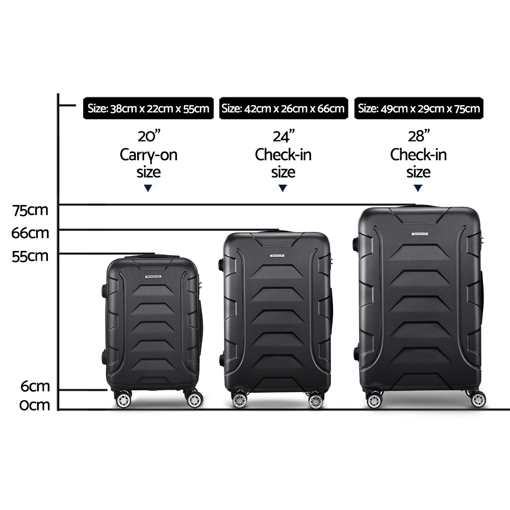 Corsica 3pc Hard Case Luggage Set