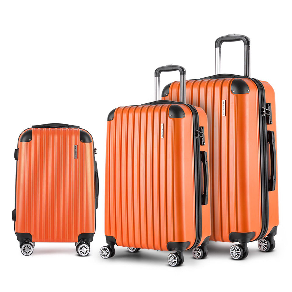 Fiji 3pc Hard Case Luggage Set