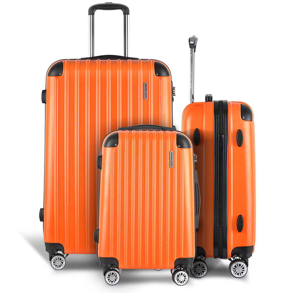 Fiji 3pc Hard Case Luggage Set