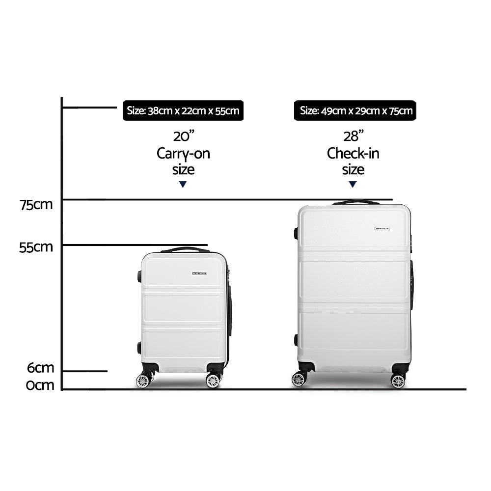 Capri 2pc Hard Case Luggage Set