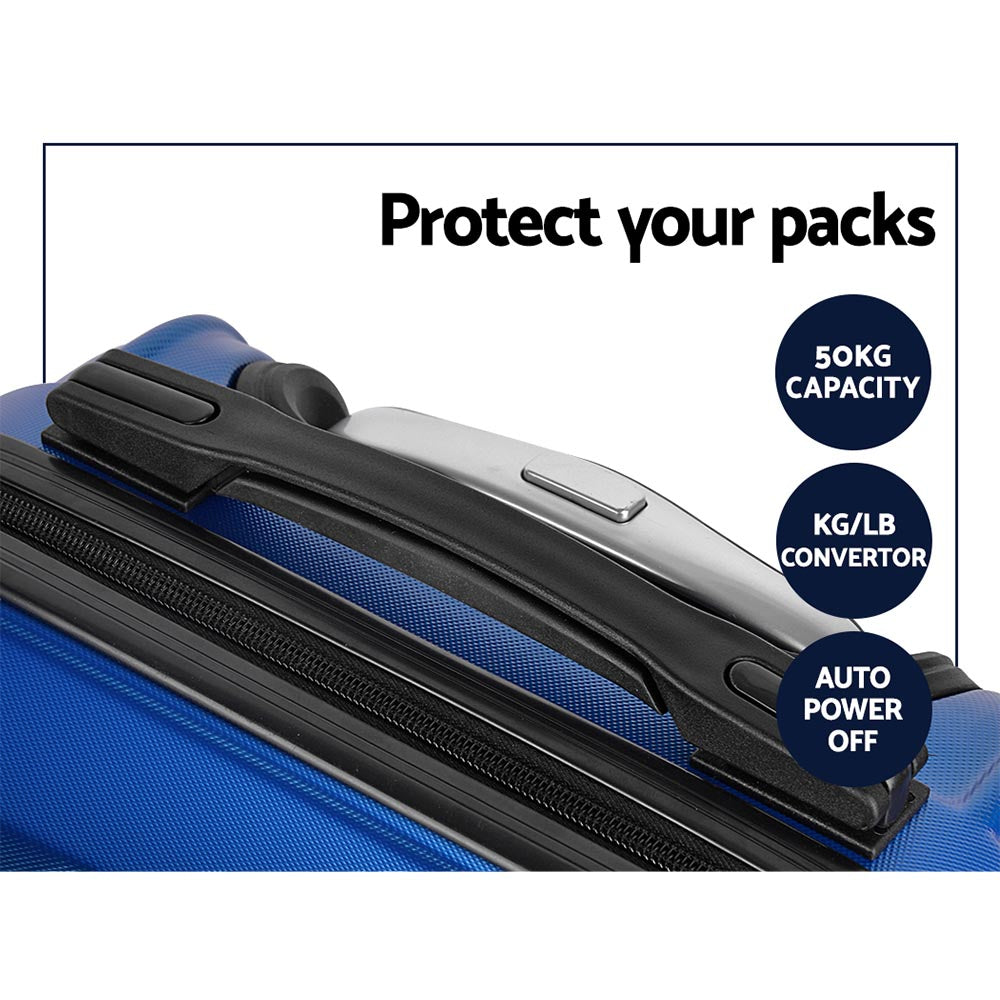 Barbados 3pc Hard Case Luggage Set