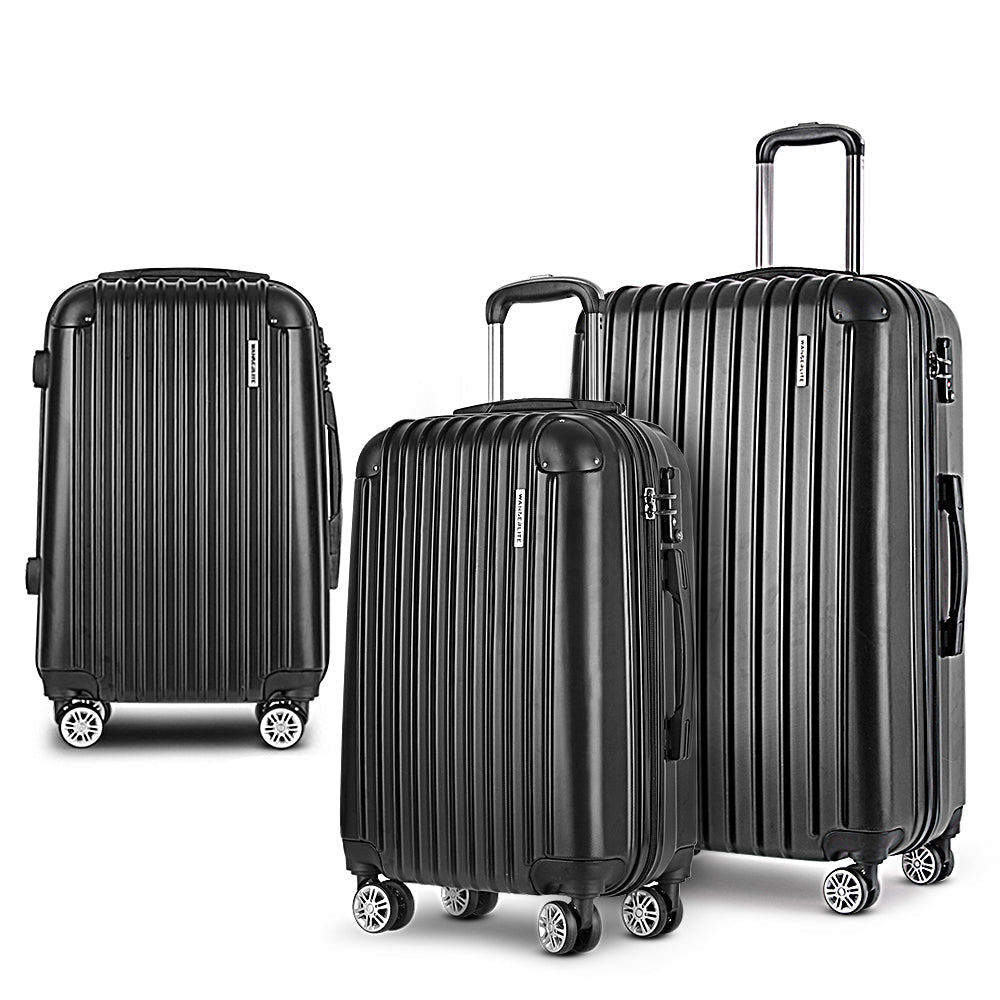 Palawan 3pc Hard Case Luggage Set with Storage Organiser