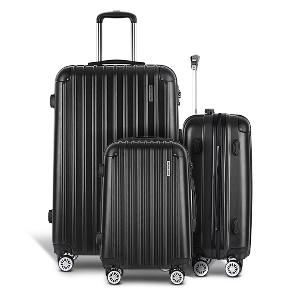 Palawan 3pc Hard Case Luggage Set with Storage Organiser