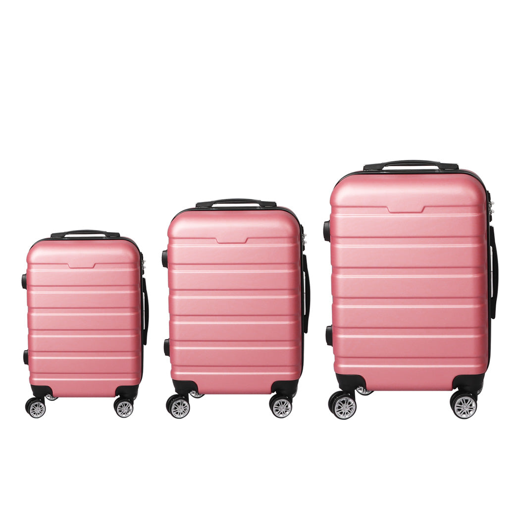 Borneo 3pc Hard Case Luggage Set