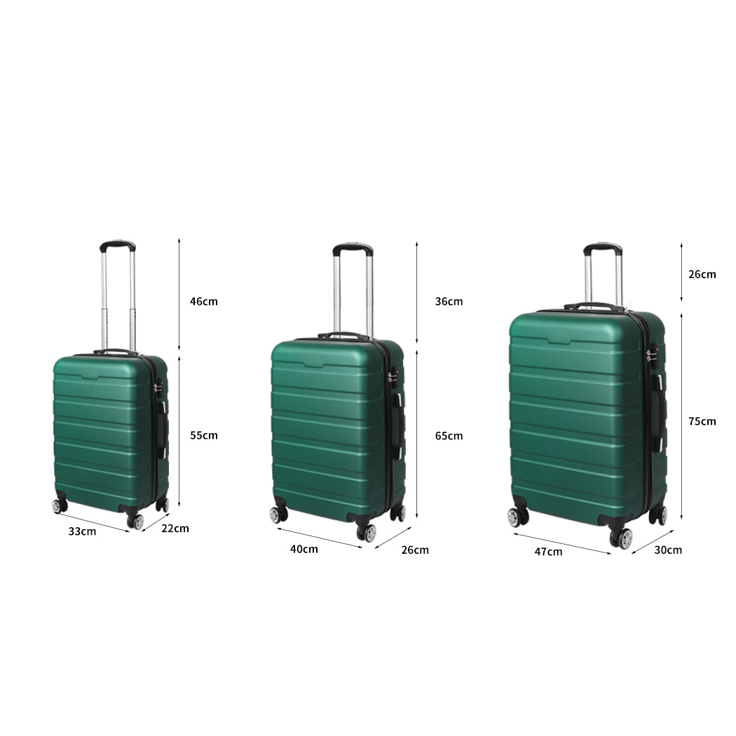 Tahiti 3pc Hard Case Luggage Set