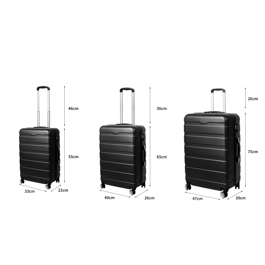 Hvar 3pc Hard Case Luggage Set